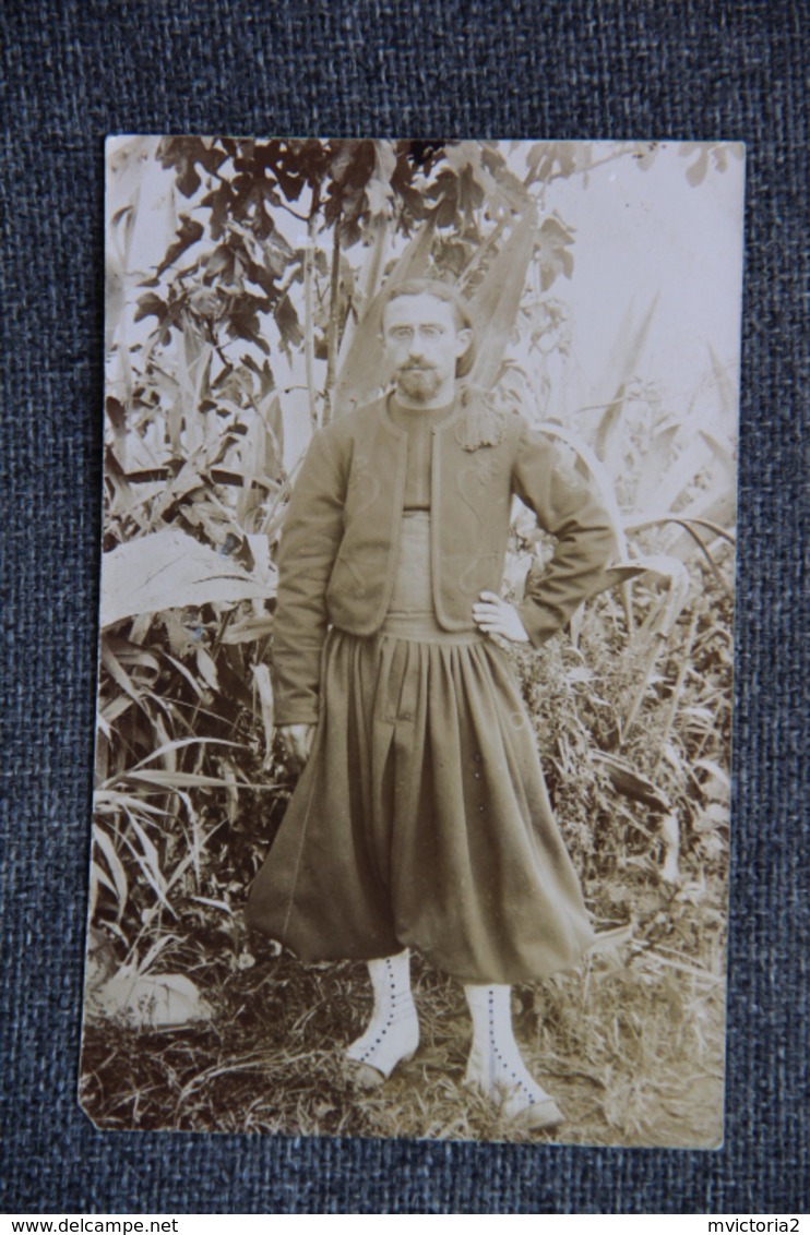 Carte Photo D'un Zouave. - Personaggi