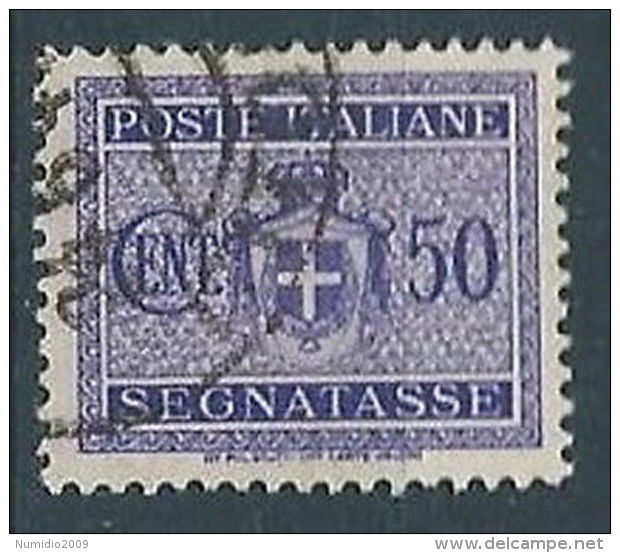 1945 LUOGOTENENZA USATO SEGNATASSE RUOTA 50 CENT - RR13123-2 - Taxe