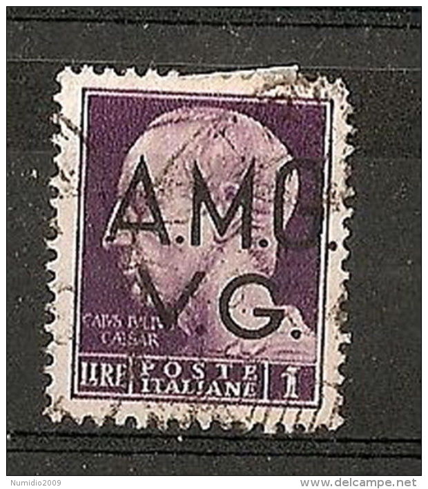 1945-47 TRIESTE AMG VG USATO 10 LIRE VARIETà - RR7344-2 - Oblitérés