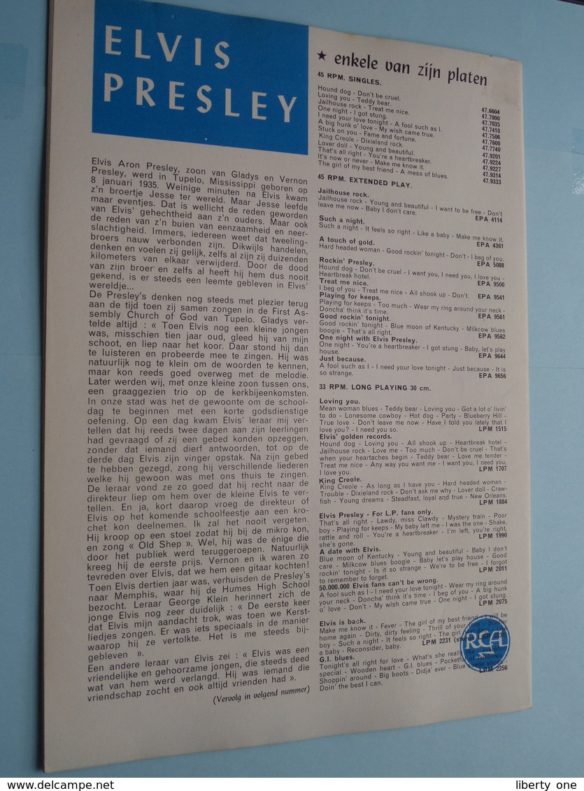 TEENAGER Nr. 2 - 1 Dec 1960 - ELVIS PRESLEY ( Juke Box - Mechelen ) ! - Autres & Non Classés