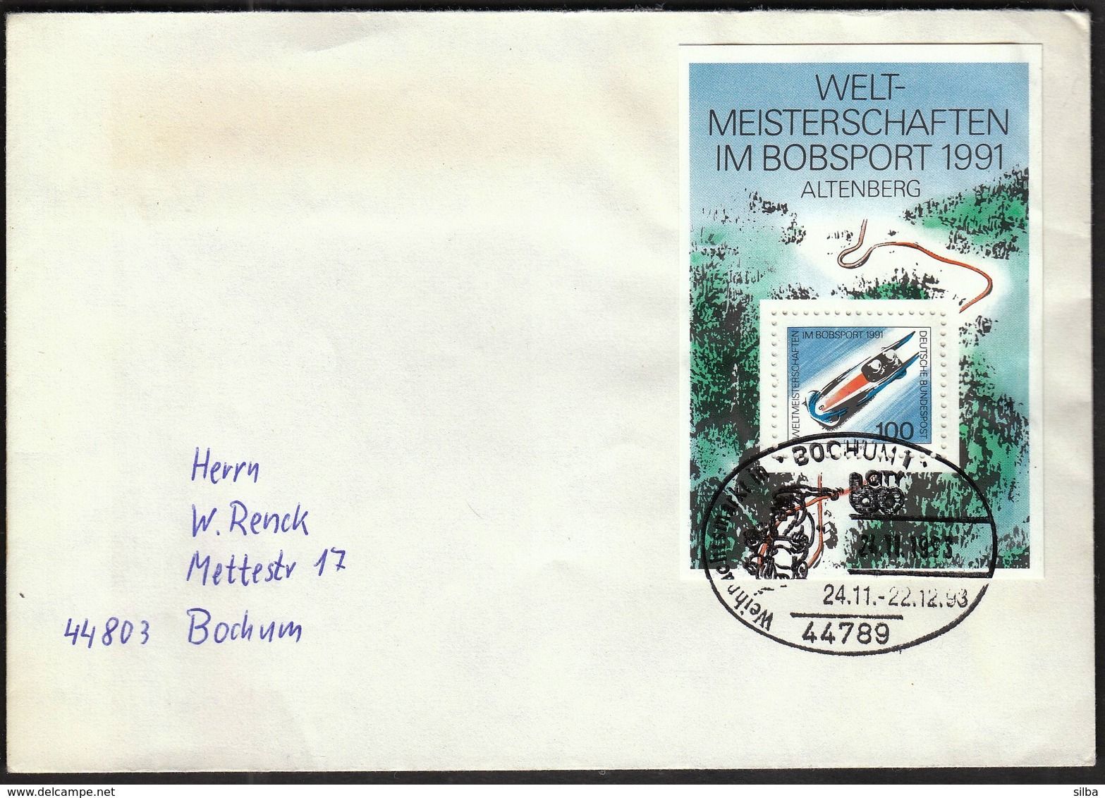 Germany Bochum 1993 / Christmas Fair / Bobsleigh World Championship 1991 - Wintersport (Sonstige)