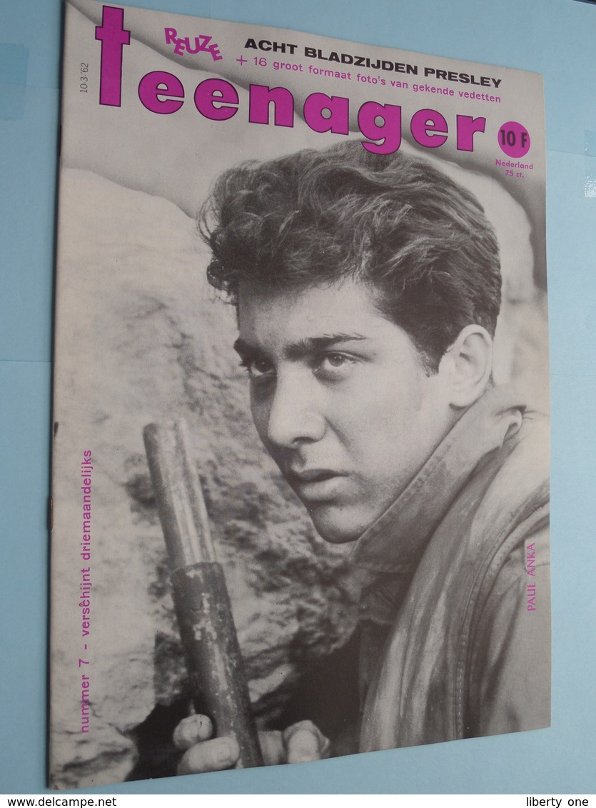 TEENAGER Nr. 7 - 10-3-62 - PAUL ANKA ( Juke Box - Mechelen ) ! - Andere & Zonder Classificatie