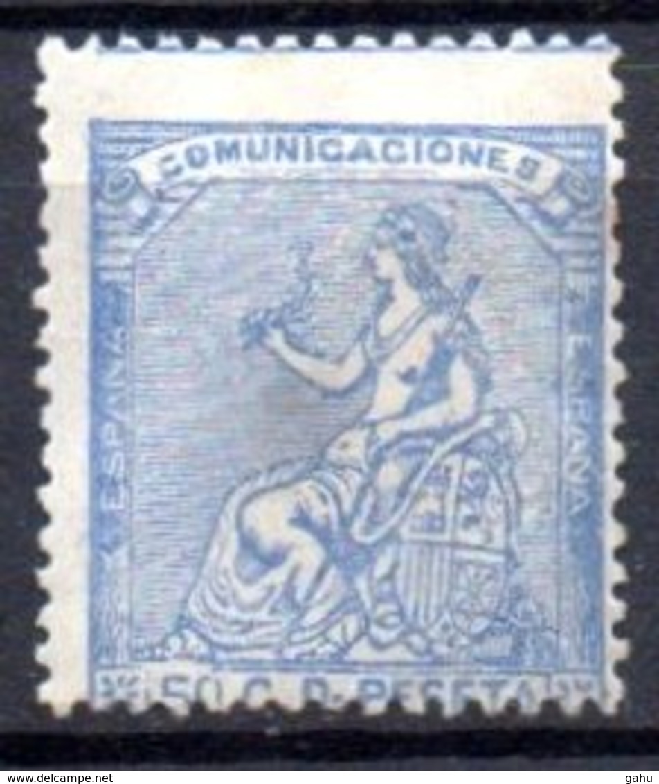 Espagne 1873 ; N° Y/T 136 ; Neuf  ;trace Charnière Et Tache Verso  ; Cote Y/T : 18.00 E. - Unused Stamps