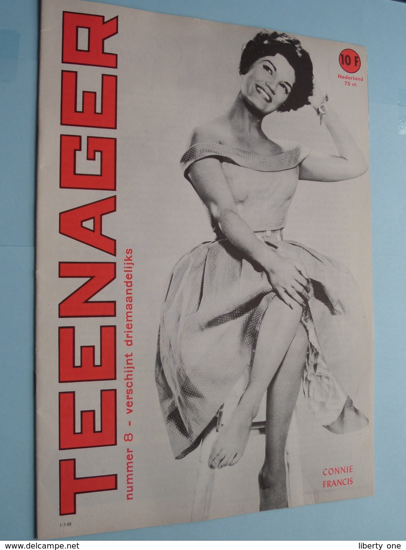 TEENAGER Nr. 8 - 1-7-62 - CONNIE FRANCIS ( Juke Box - Mechelen ) ! - Other & Unclassified