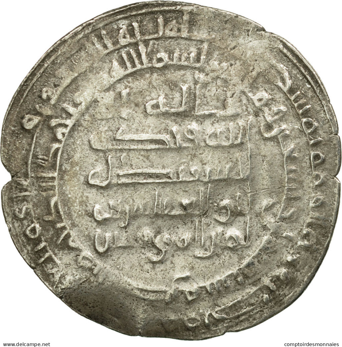 Monnaie, Califat Abbasside, Al-Muqtadir, Dirham, AH 298 (910/911 AD), Basra - Islamitisch