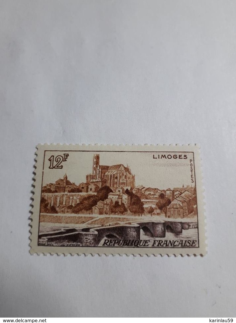 Timbre France 1955 - VUE DE LIMOGES - N°1019 NEUF - Unused Stamps