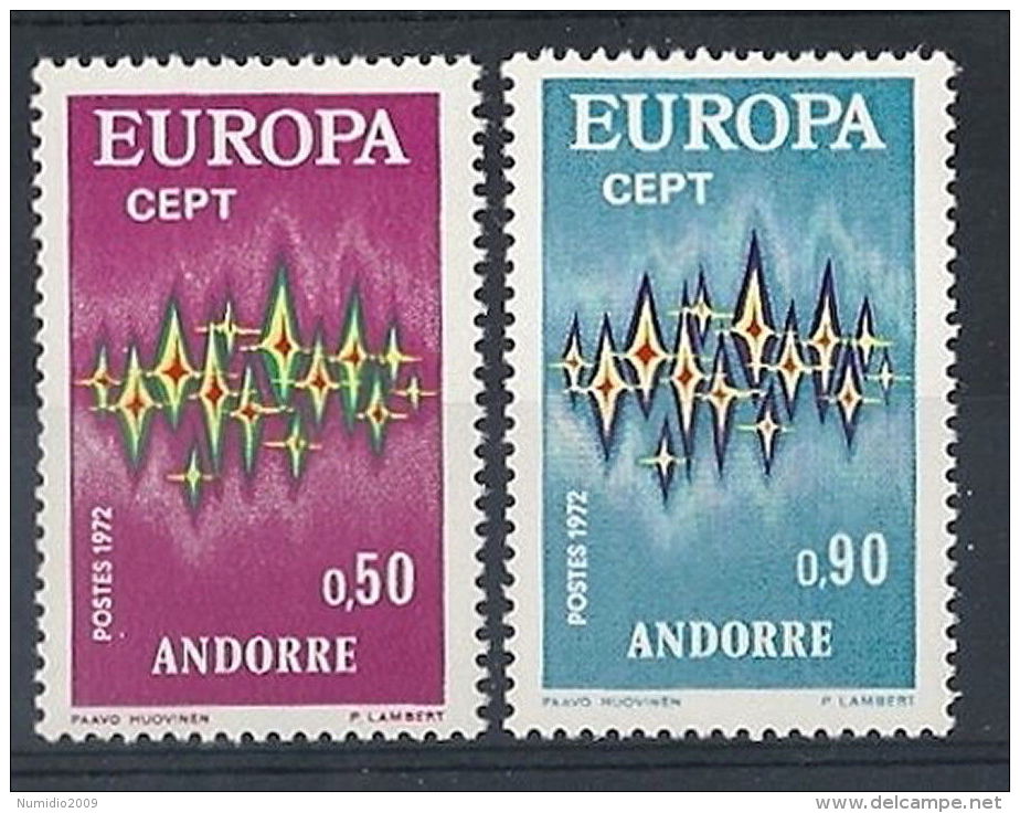 1972 EUROPA ANDORRA FRANCESE MNH ** - EU046 - 1972