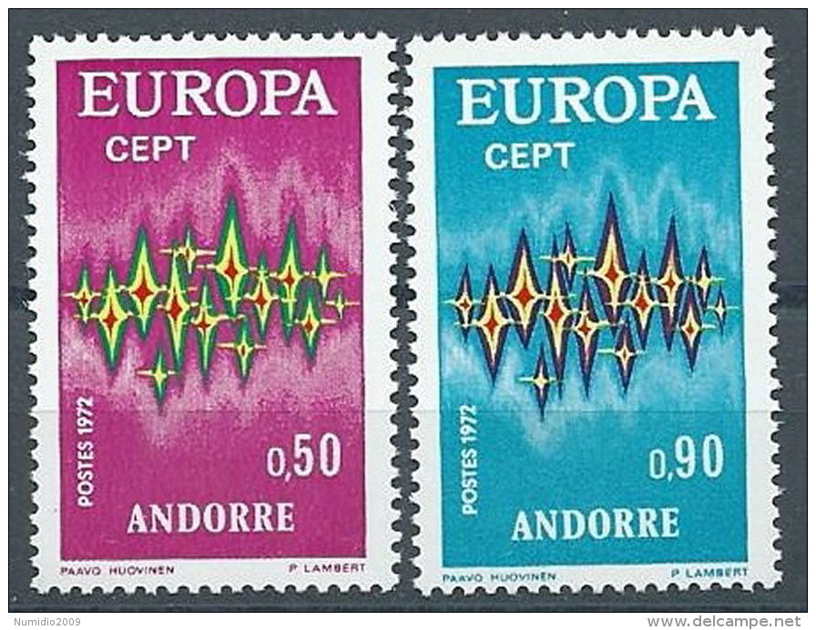 1972 EUROPA ANDORRA FRANCESE MNH ** - EU8824 - 1972