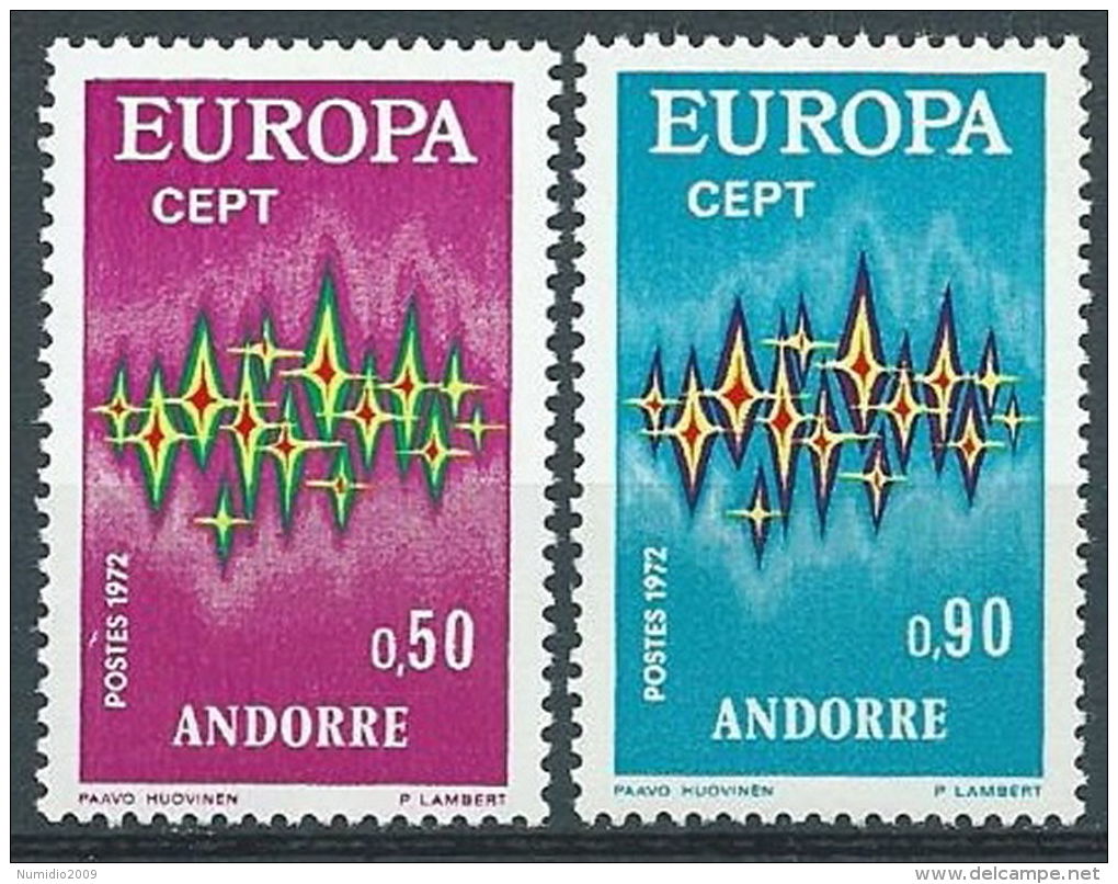 1972 EUROPA ANDORRA FRANCESE MNH ** - EV-2 - 1972