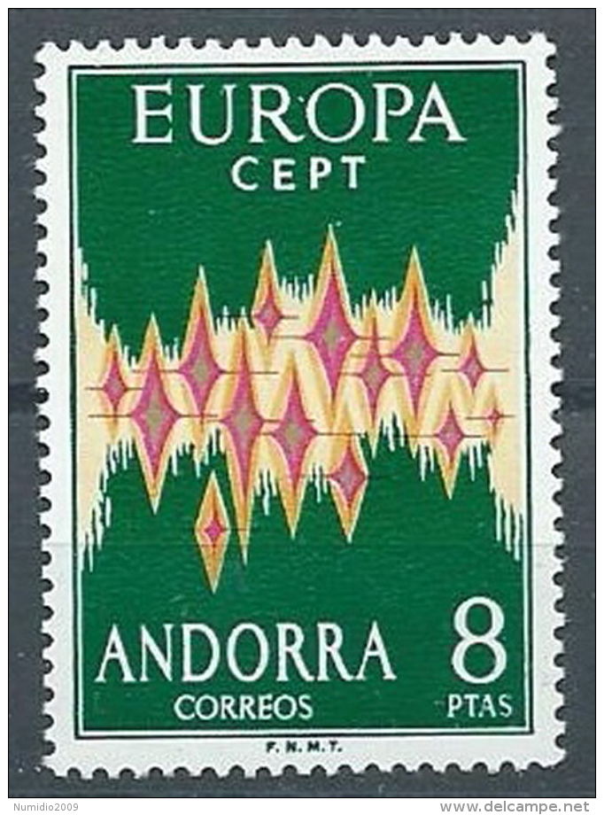 1972 EUROPA ANDORRA SPAGNOLA MNH ** - EU8824 - 1972