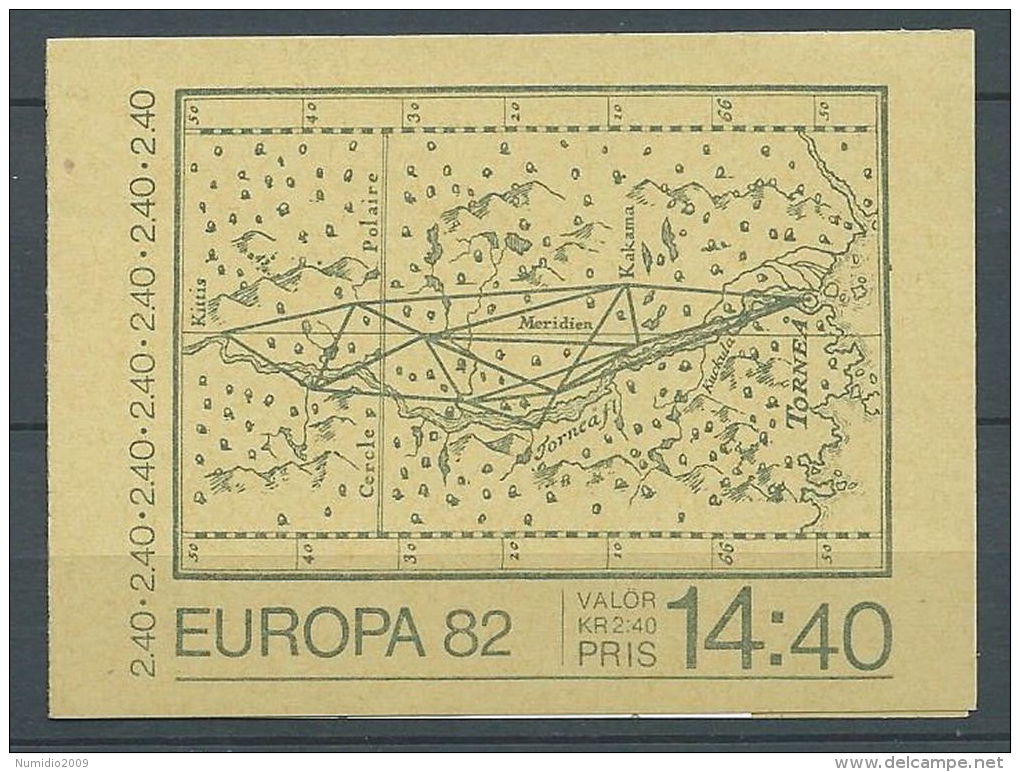 1982 EUROPA SVEZIA LIBRETTO MNH ** - EV - 1982