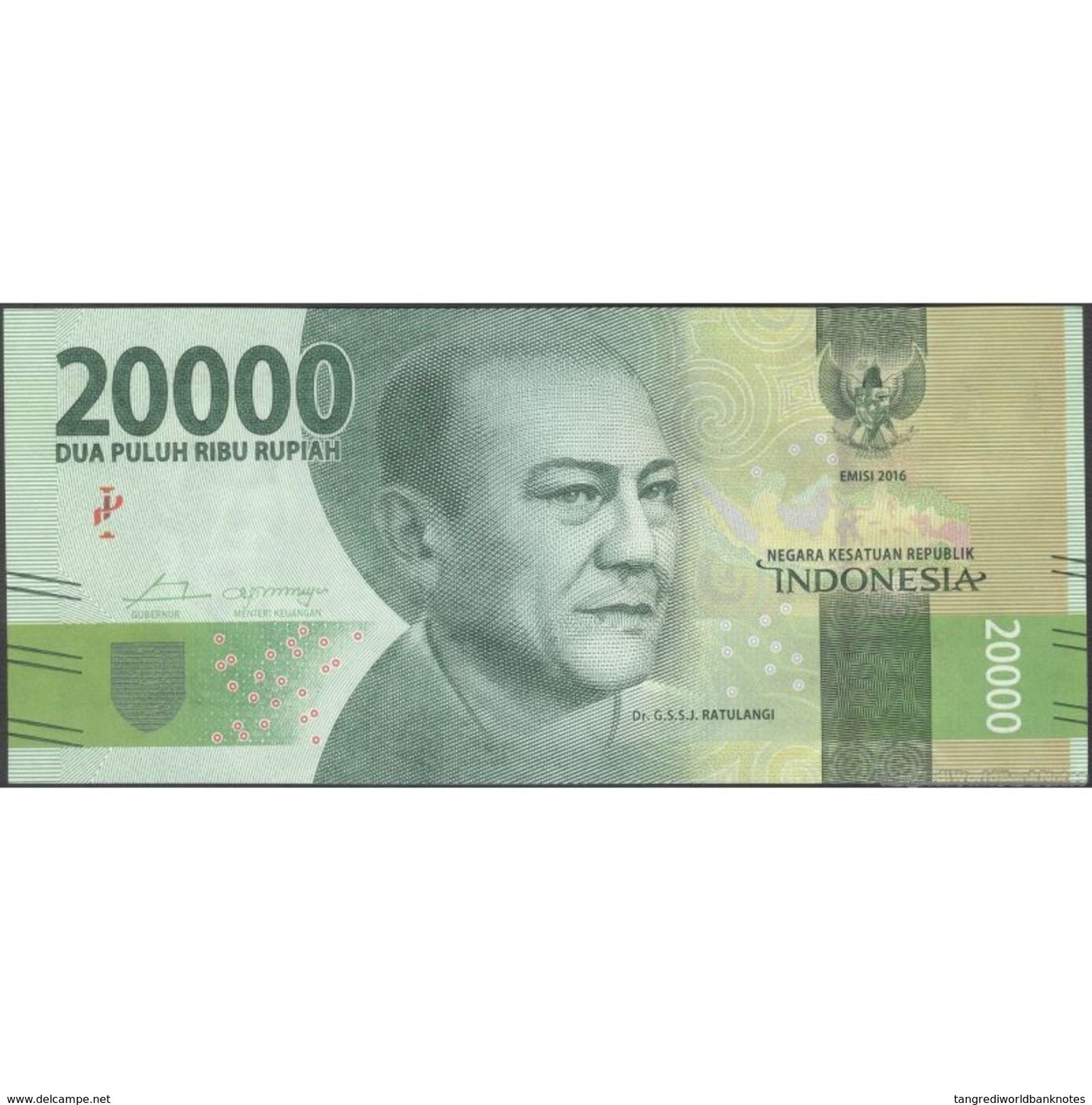 TWN - INDONESIA NEW - 20000 20.000 Rupiah 2016 Various Prefixes UNC - Indonesia