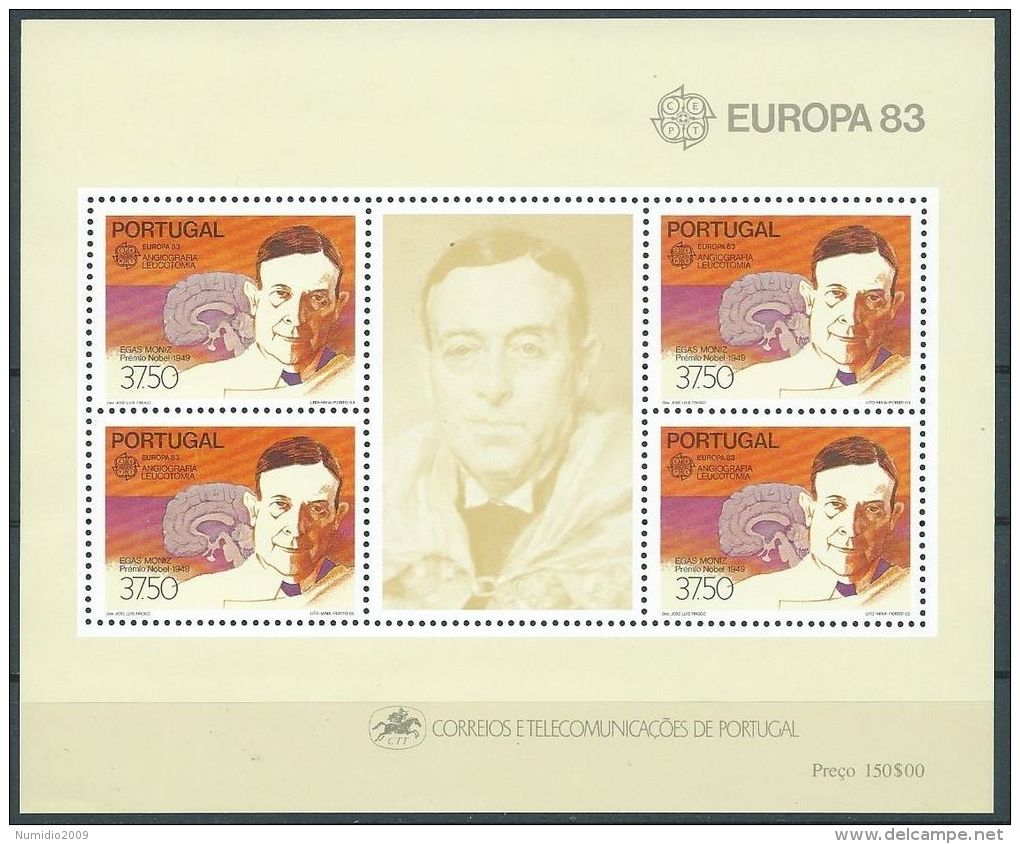 1983 EUROPA PORTOGALLO FOGLIETTO MNH ** - EV - 1983