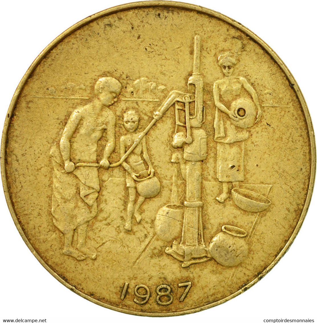 Monnaie, West African States, 10 Francs, 1987, Paris, TTB, Aluminum-Bronze - Ivoorkust