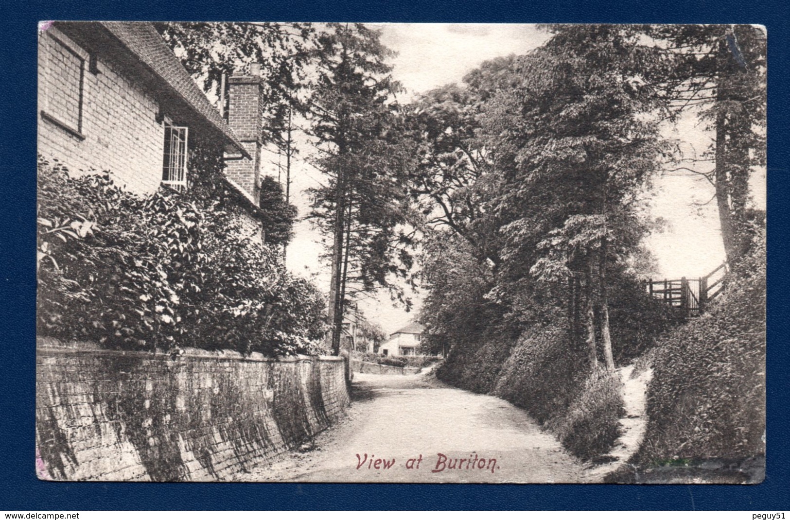 Buriton.( Hampshire); View At Buriton . Une Rue Du Village. 1909 - Otros & Sin Clasificación