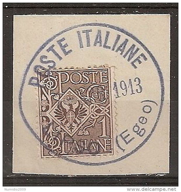 EGEO FRANCOBOLLI DEL REGNO ANNULLO LIPSO - RR5826 - Egée (Lipso)