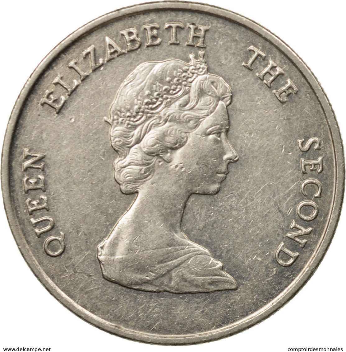Monnaie, Etats Des Caraibes Orientales, Elizabeth II, 25 Cents, 1995, TTB - Territoires Britanniques Des Caraïbes