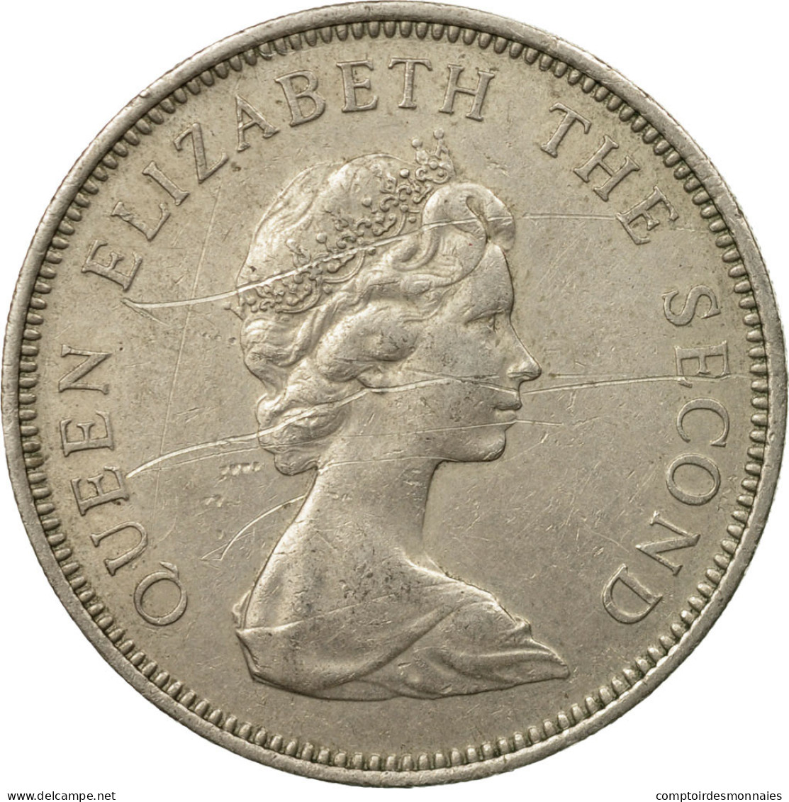 Monnaie, Jersey, Elizabeth II, 10 New Pence, 1968, TTB, Copper-nickel, KM:33 - Jersey