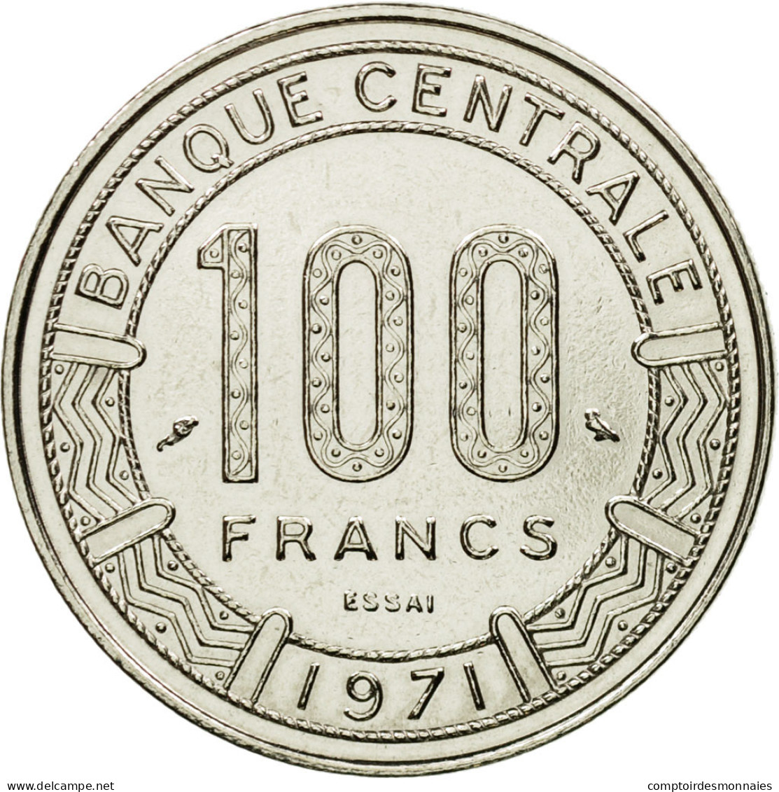 Monnaie, Cameroun, 100 Francs, 1971, Paris, ESSAI, SPL+, Nickel, KM:E13 - Cameroon