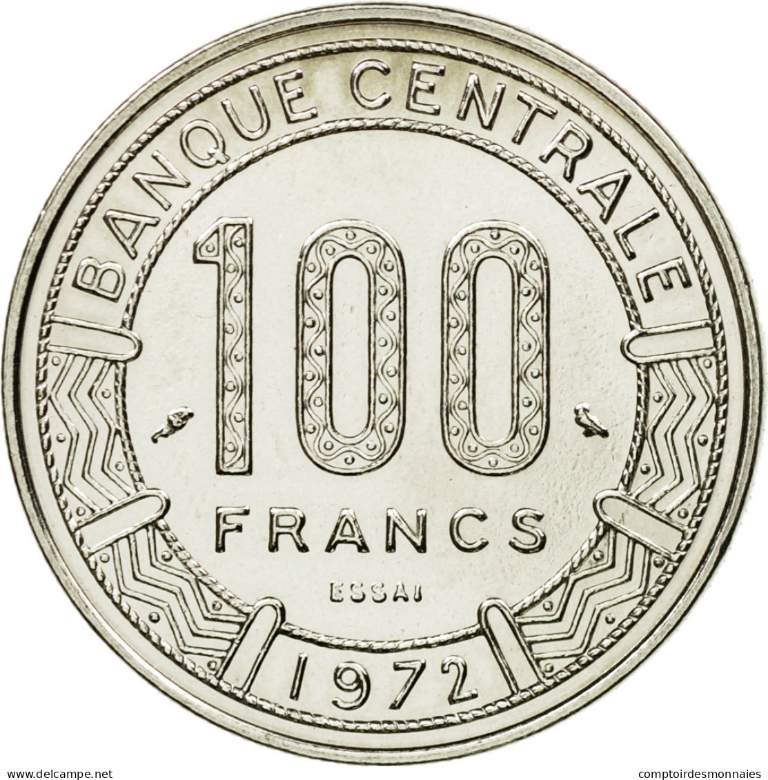 Monnaie, Cameroun, 100 Francs, 1972, Paris, ESSAI, SPL+, Nickel, KM:E15 - Cameroon