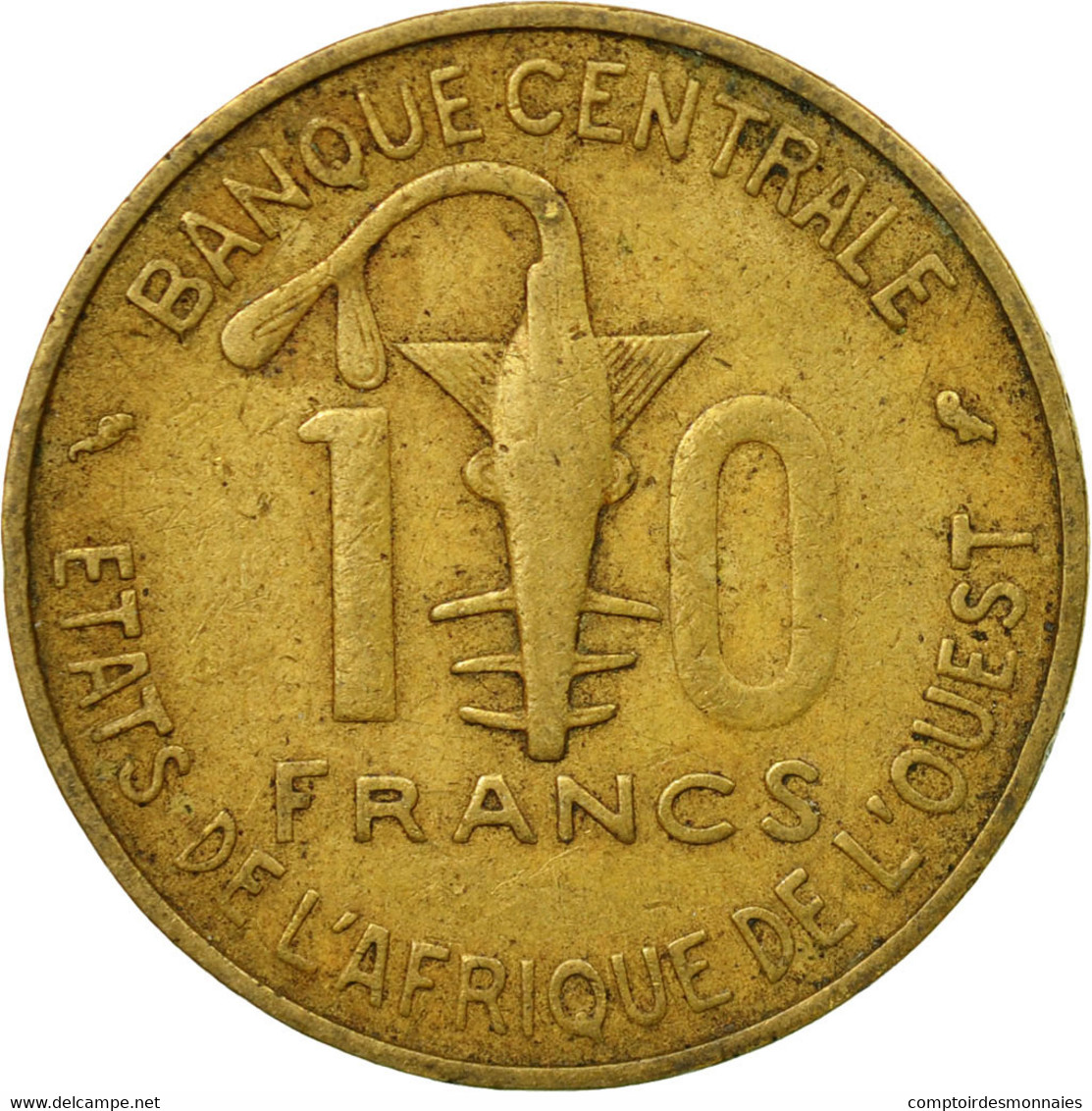 Monnaie, West African States, 10 Francs, 1968, Paris, TTB - Costa De Marfil