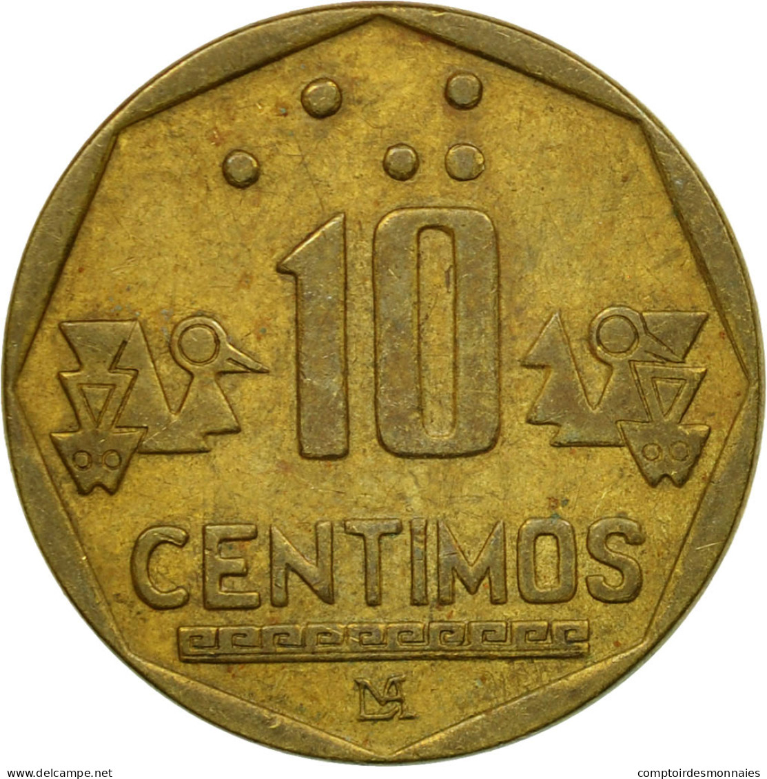 Monnaie, Pérou, 10 Centimos, 1994, Lima, TTB, Laiton, KM:305.1 - Perú