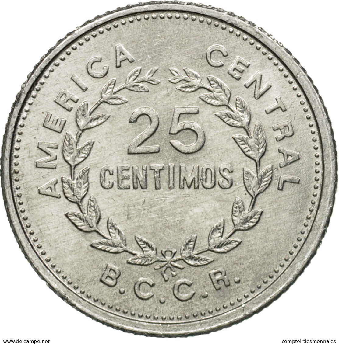 Monnaie, Costa Rica, 25 Centimos, 1989, TTB, Aluminium, KM:188.3 - Costa Rica