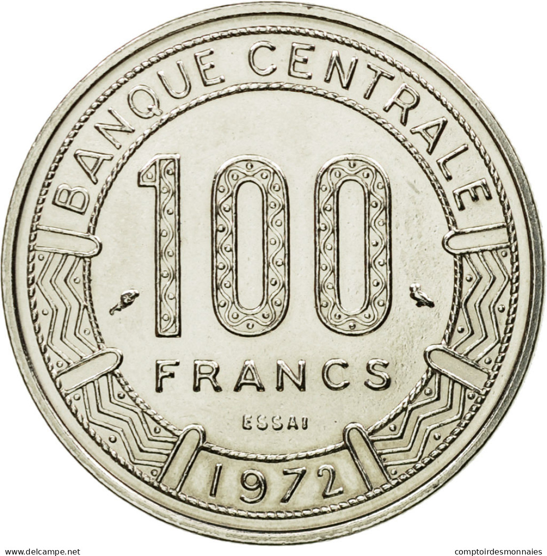 Monnaie, Cameroun, 100 Francs, 1972, Paris, ESSAI, SPL, Nickel, KM:E15 - Cameroon