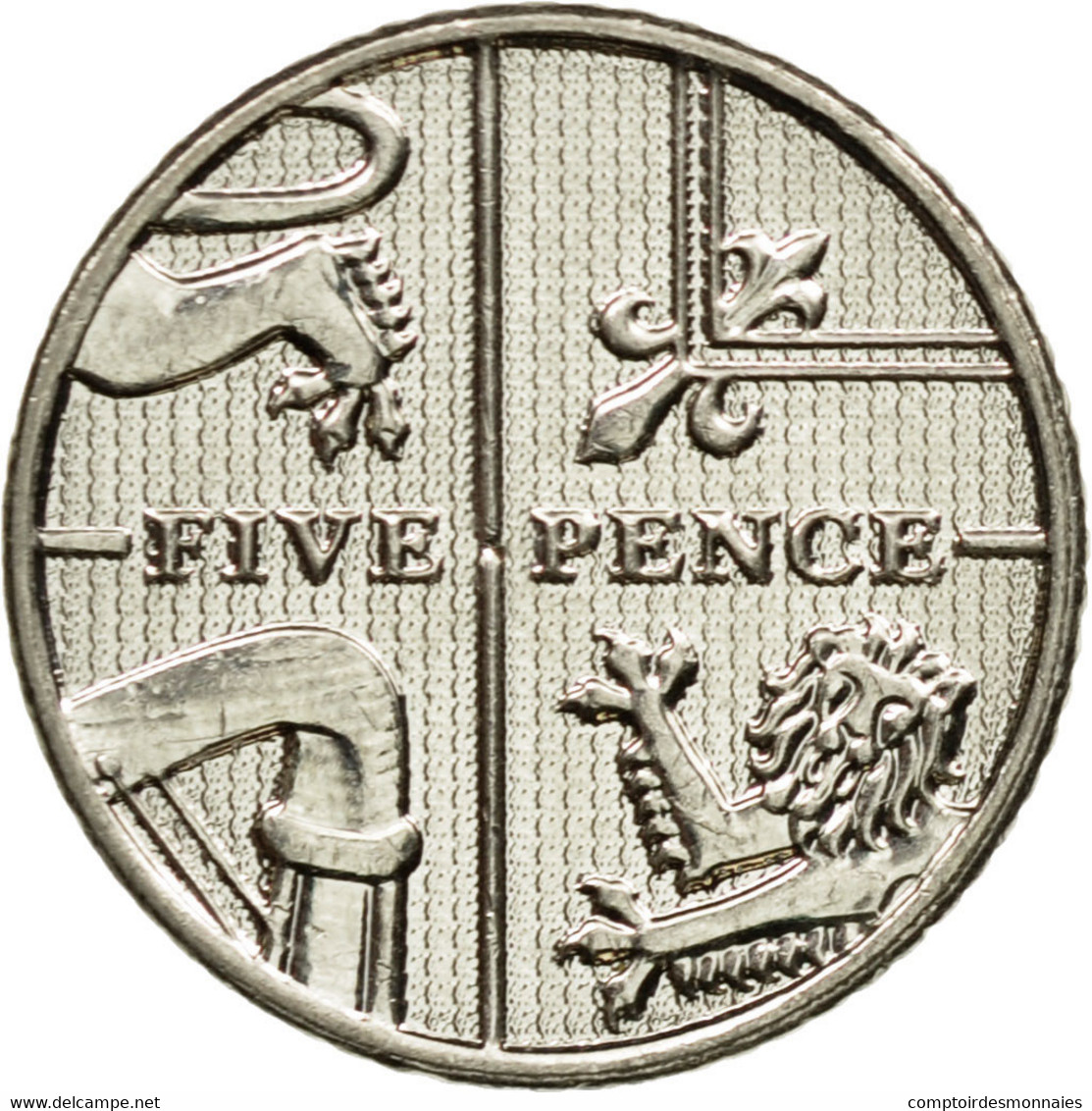 Monnaie, Grande-Bretagne, 5 New Pence, 2015, SUP, Nickel Plated Steel - 5 Pence & 5 New Pence