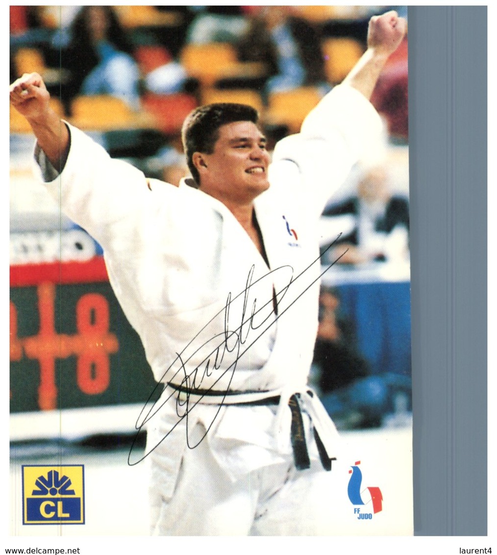 (ORL 410) David Douillet - Judo - Signed Postcard - Sportsmen