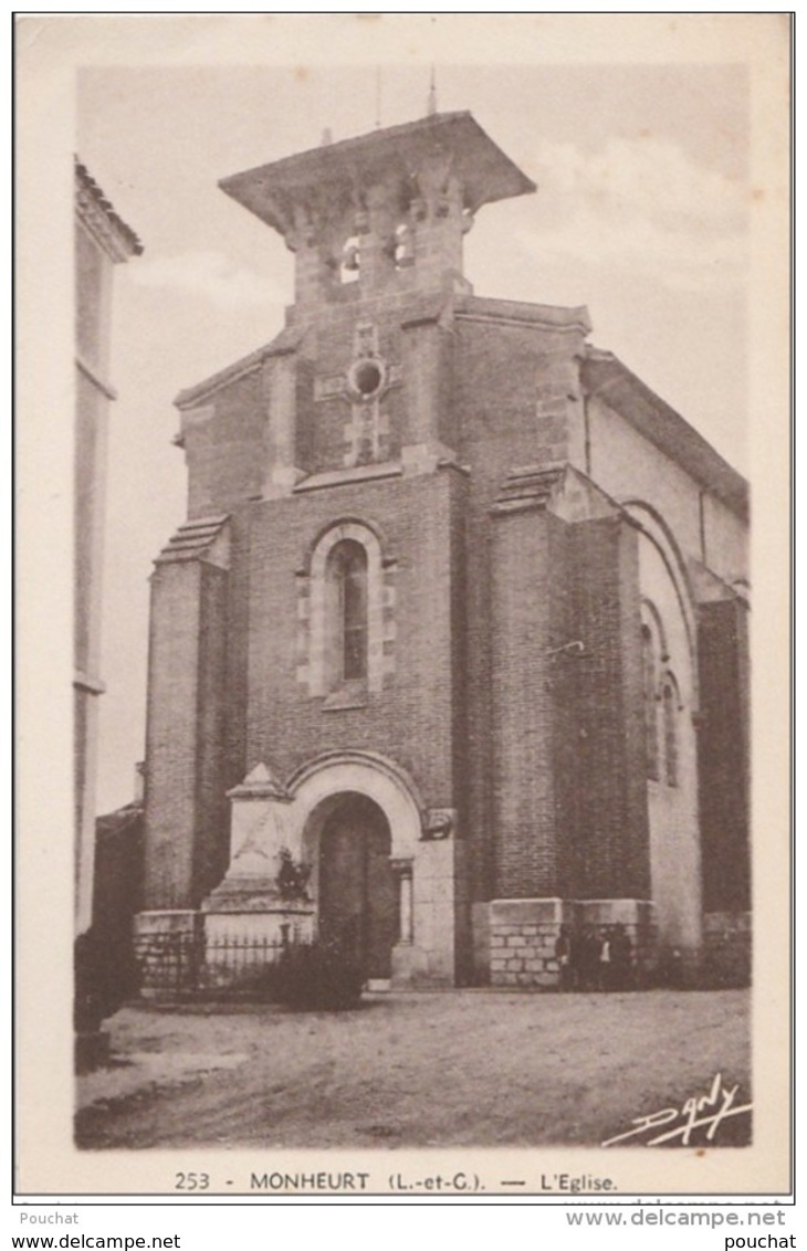 R24- 47) MONHEURT (LOT ET GARONNE) L'ÉGLISE - (2 SCANS) - Altri & Non Classificati