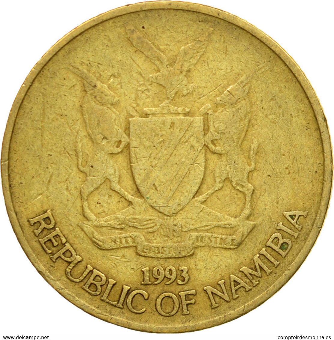 Monnaie, Namibia, Dollar, 1993, Vantaa, TTB, Laiton, KM:4 - Namibie