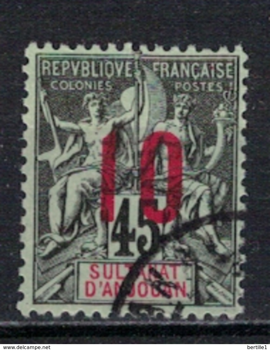 ANJOUAN         N°  YVERT     27     ( 3 )      OBLITERE       ( O   1/40 ) - Used Stamps