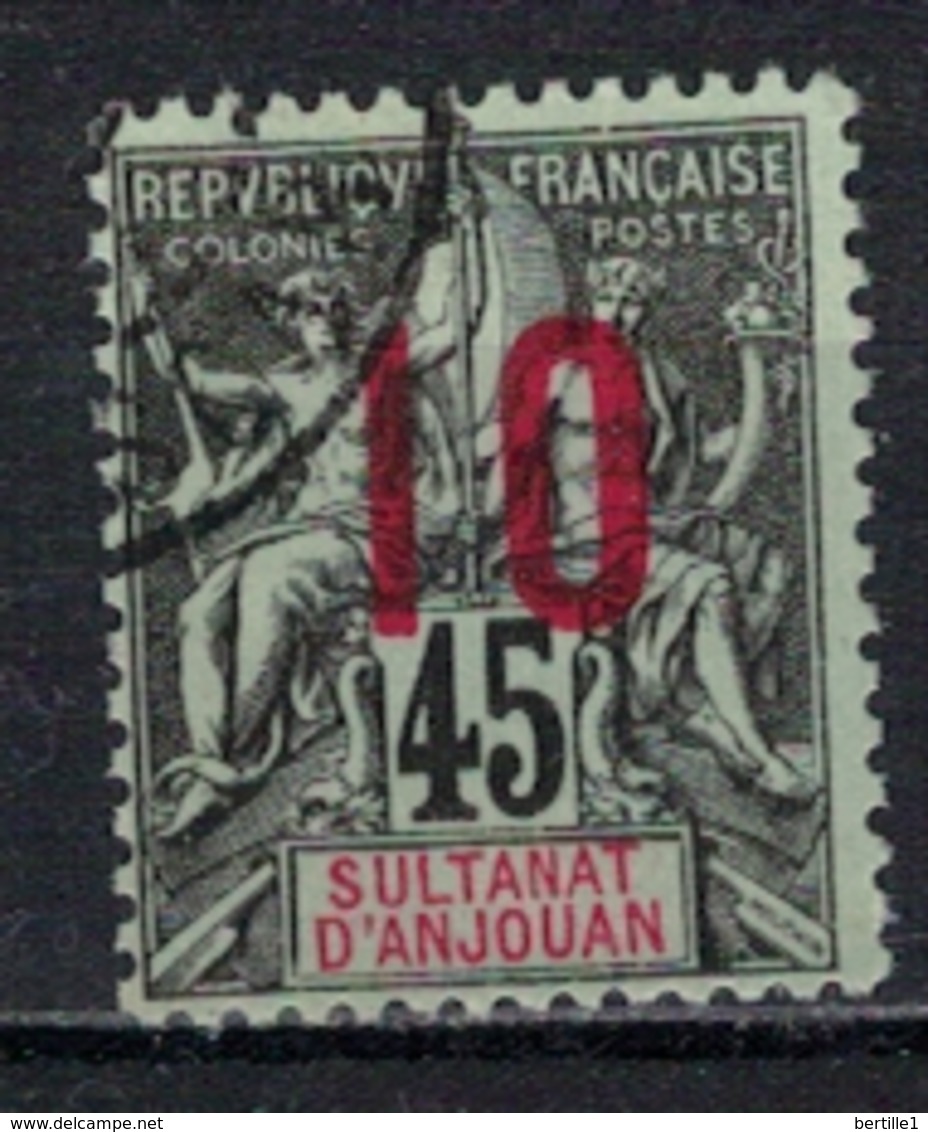 ANJOUAN         N°  YVERT     27     ( 4 )      OBLITERE       ( O   1/40 ) - Used Stamps