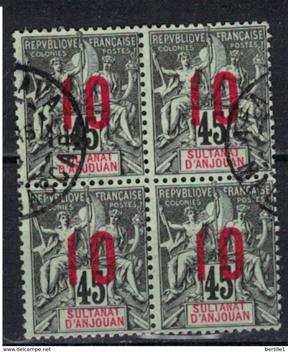ANJOUAN         N°  YVERT     27   X 4    ( 1 )    OBLITERE       ( O   1/43 ) - Used Stamps