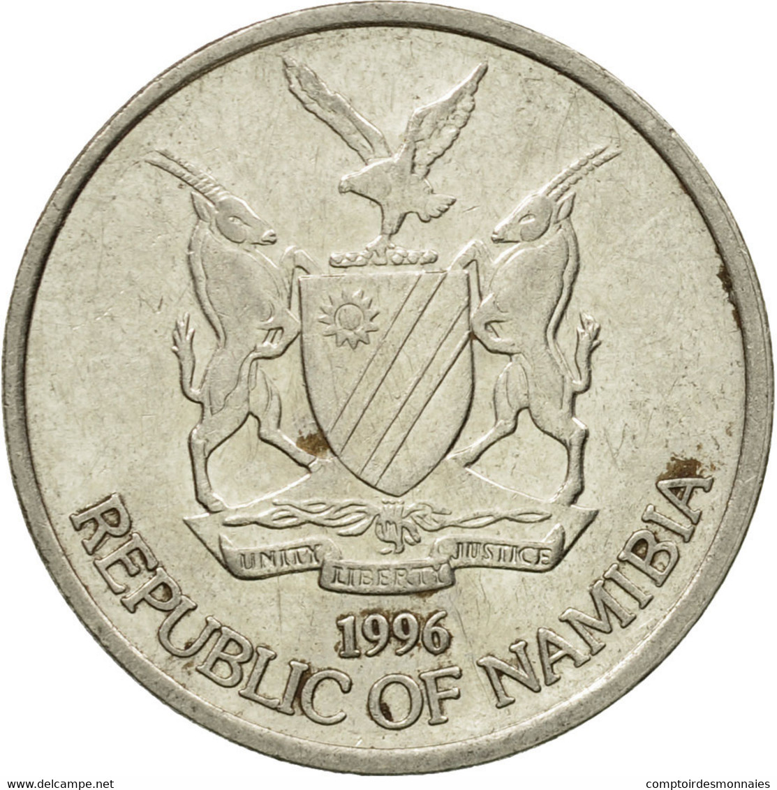 Monnaie, Namibia, 10 Cents, 1996, Vantaa, TTB, Nickel Plated Steel, KM:2 - Namibia