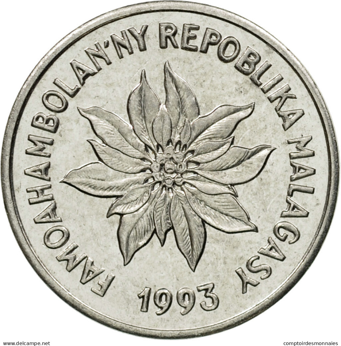 Monnaie, Madagascar, Franc, 1993, Paris, TTB, Stainless Steel, KM:8 - Madagascar