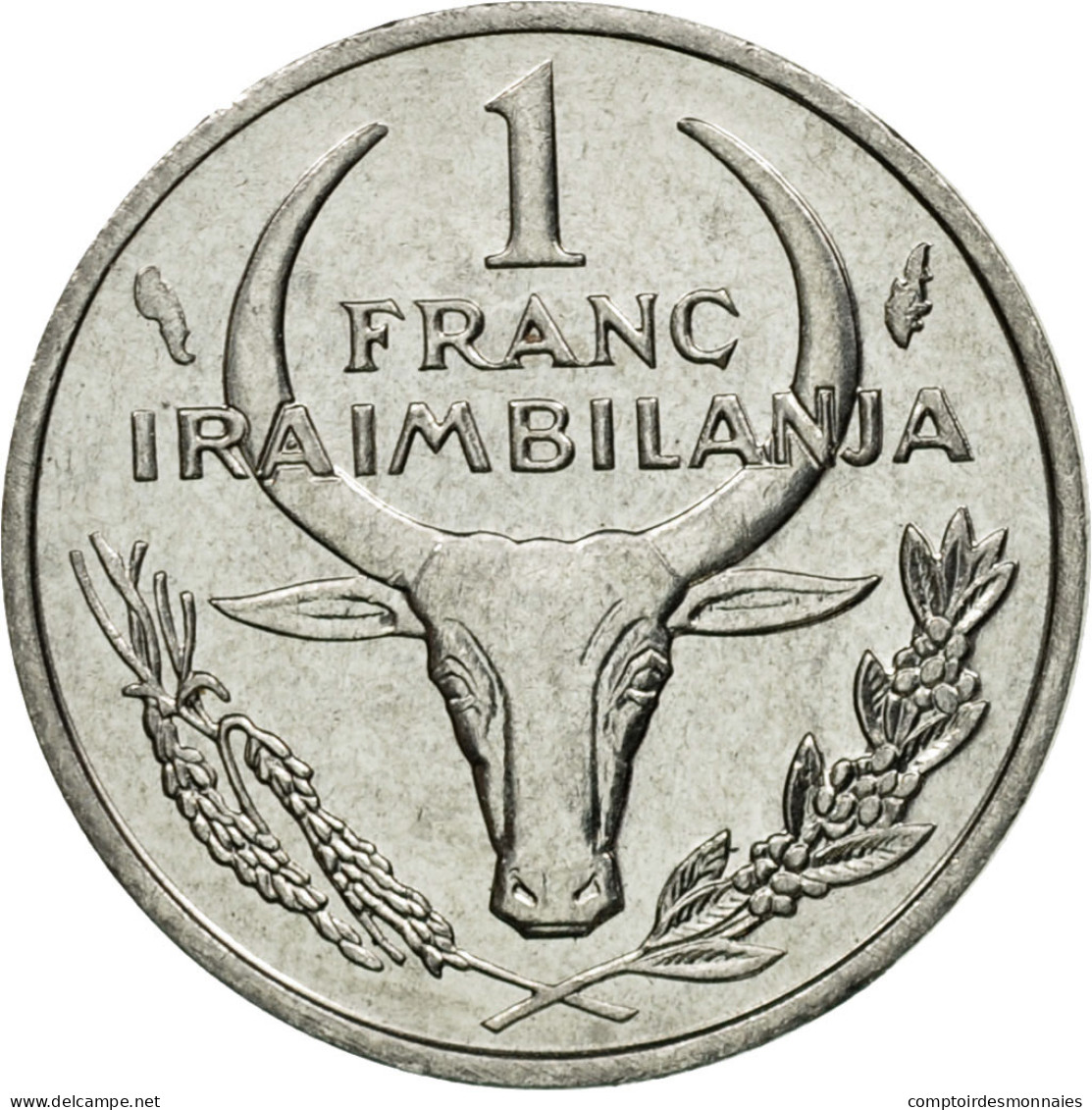 Monnaie, Madagascar, Franc, 1993, Paris, TTB, Stainless Steel, KM:8 - Madagaskar