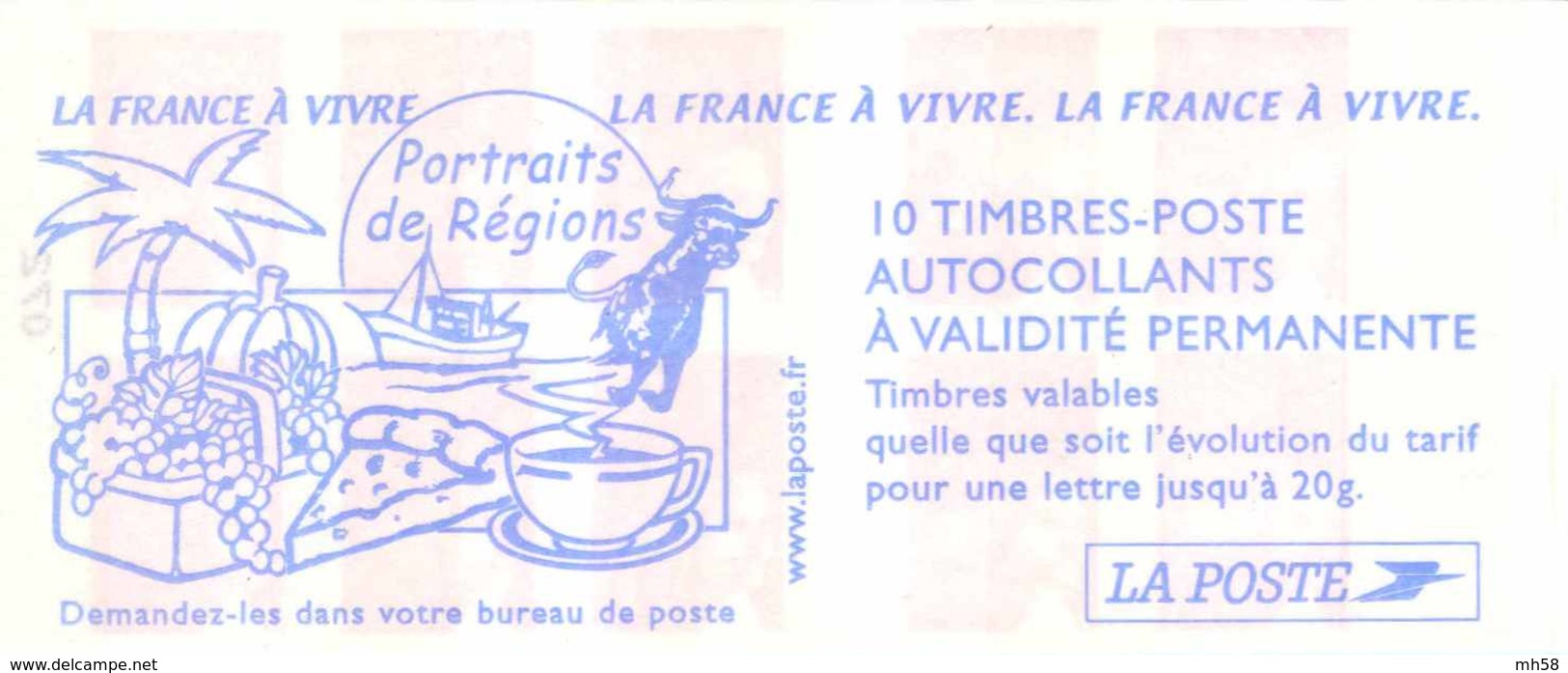 FRANCE - Carnet Numéro 073XX-3 - TVP Luquet RF Rouge - YT 3419 C14 / Maury 543 - Autres & Non Classés