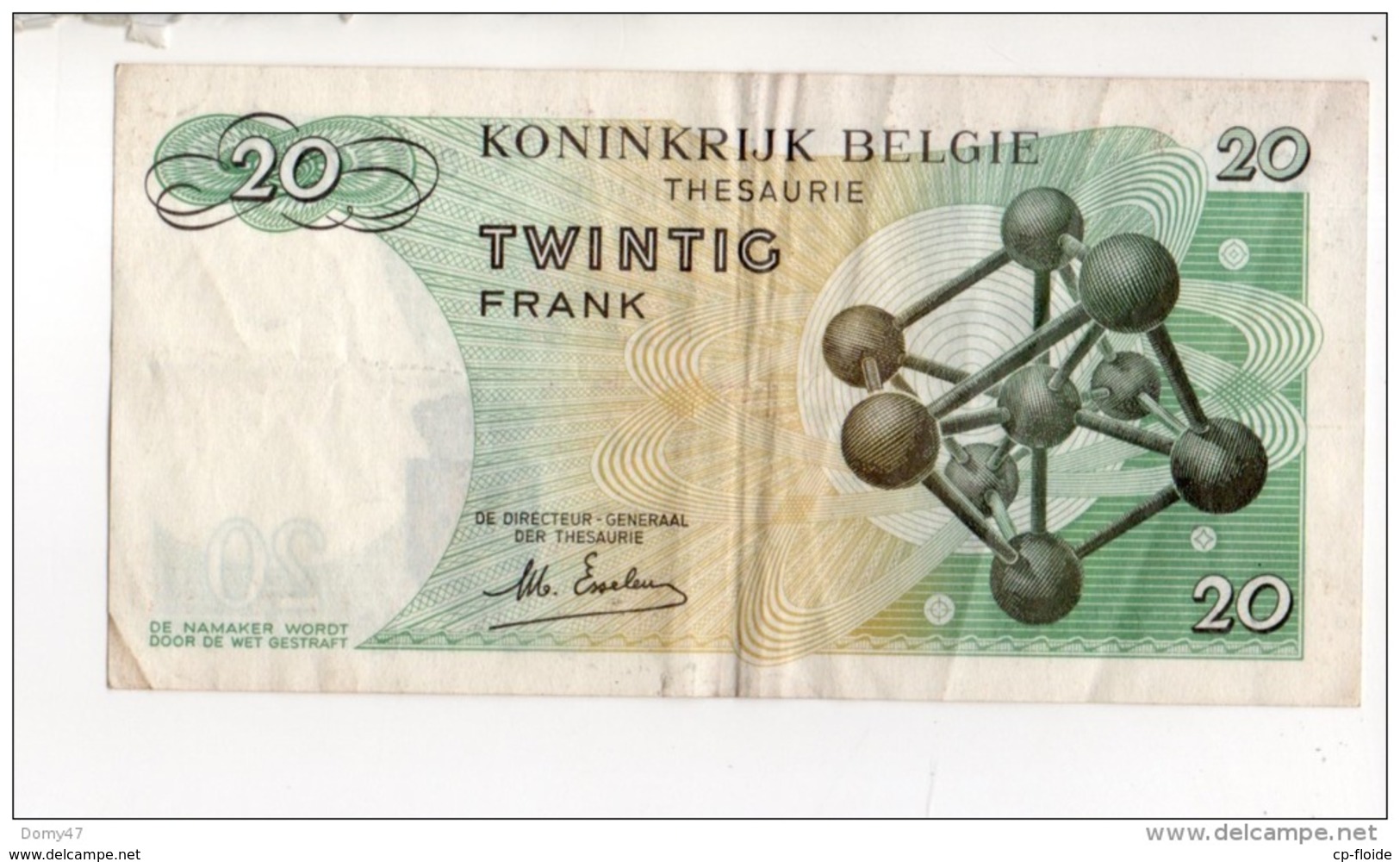 BELGIQUE . ROYAUME DE BELGIQUE 20 VINGT FRANCS . 15/06/1964 - Réf. N°10811 - - Sonstige & Ohne Zuordnung