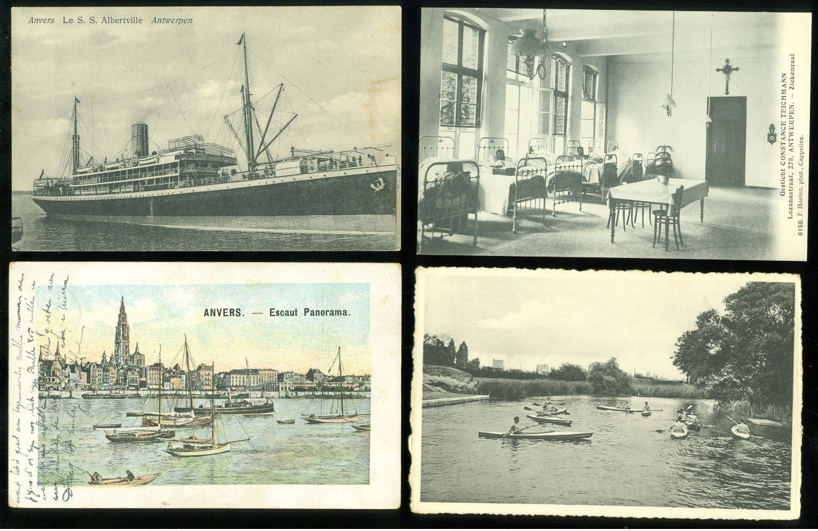 Beau lot de 60 cartes postales de Belgique  Anvers      Mooi lot van 60 postkaarten van België  Antwerpen - 60 scans