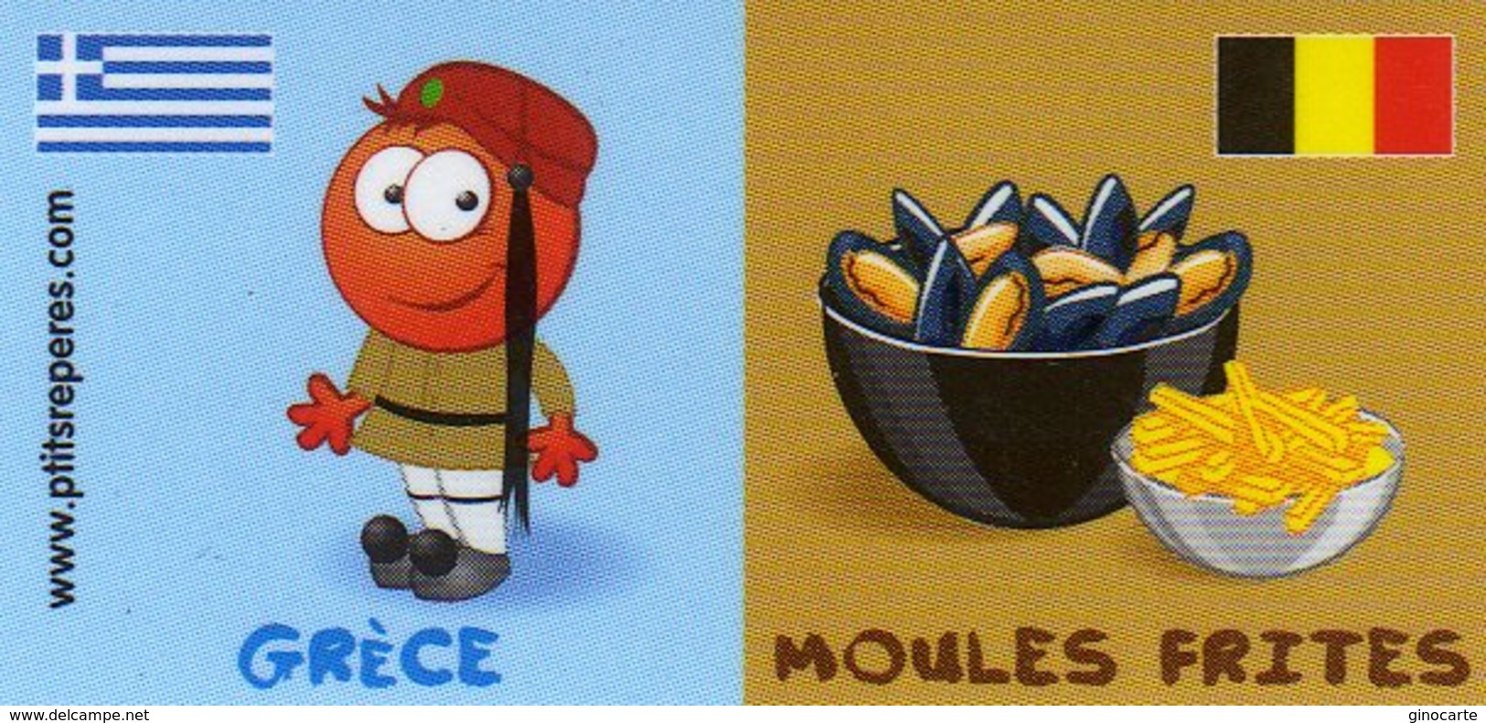 Magnets Magnet Leclerc Reperes Grece Moules Frites - Tourisme