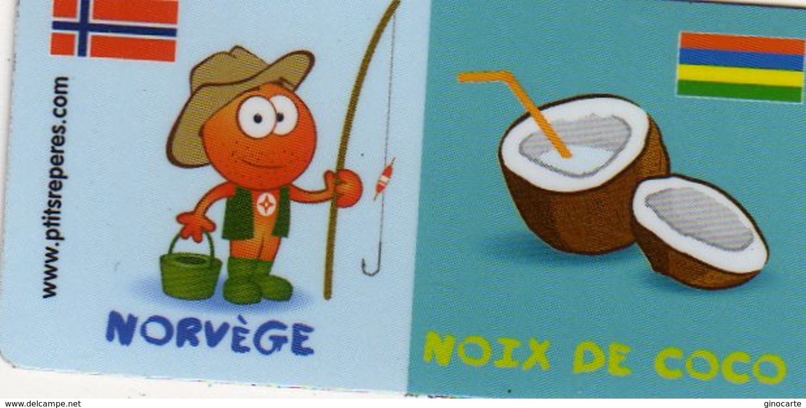 Magnets Magnet Leclerc Reperes Norvege Noix De Coco - Tourisme