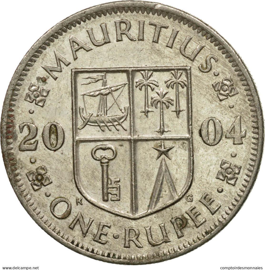 Monnaie, Mauritius, Rupee, 2004, TTB, Copper-nickel, KM:55 - Maurice