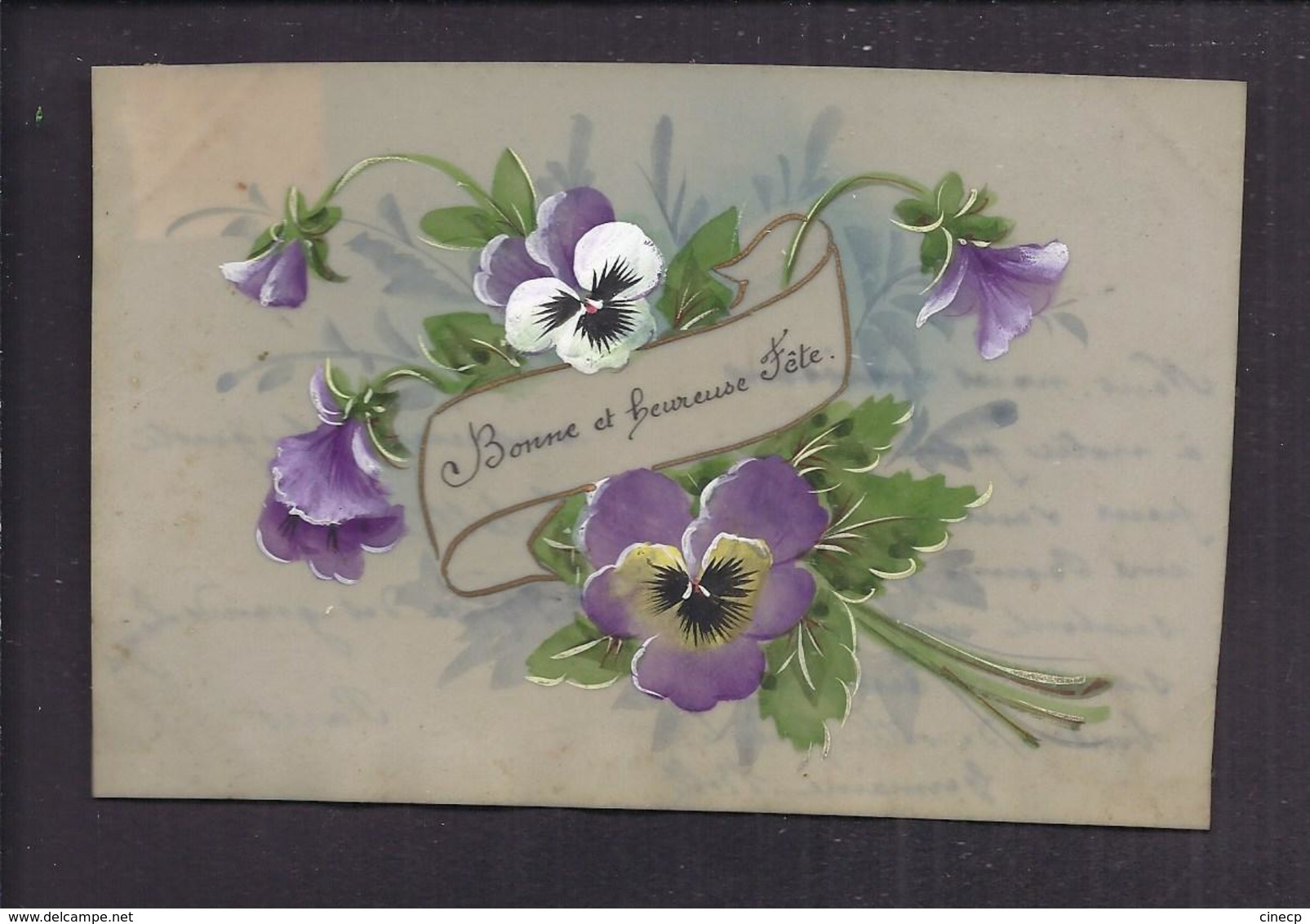 Lot De 15 CARTES CPA ET MINI CARTE CELLULOID - Fête Oiseau Fleur Peinte à La Main Ajoutis Tissu Communion Iris... - Cartes Porcelaine