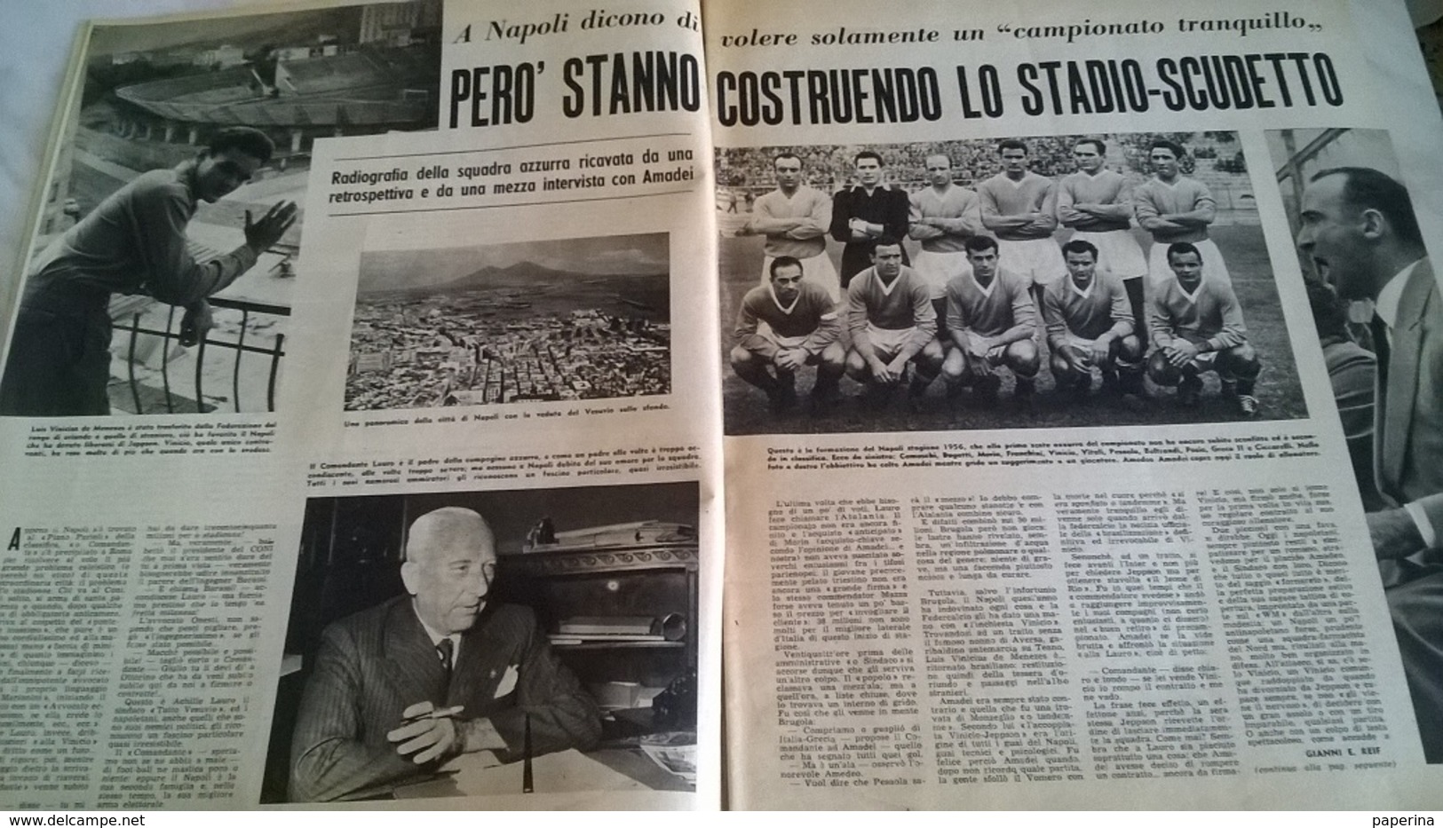 IL CAMPIONE N.45 5/11/56 COPPI/IL NAPOLI/ RUGBY TREVISO/IL GUBBIO/LA PISTOIESE - Sport