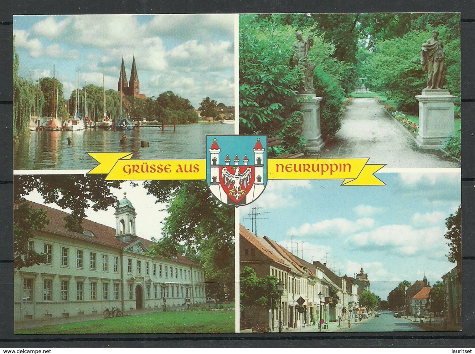 Deutschland Ansichtskarte NEURUPPIN 1995 Gesendet, Mit Briefmarke - Neuruppin