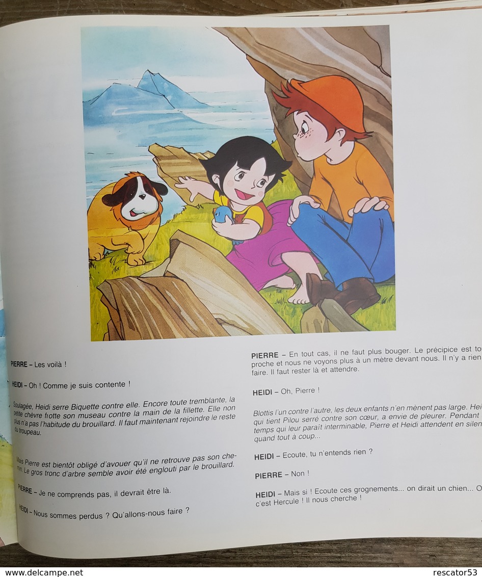 Rare Livre Disque 33 T 3 Aventures D'Heidi  Tf1 - Kinderlieder