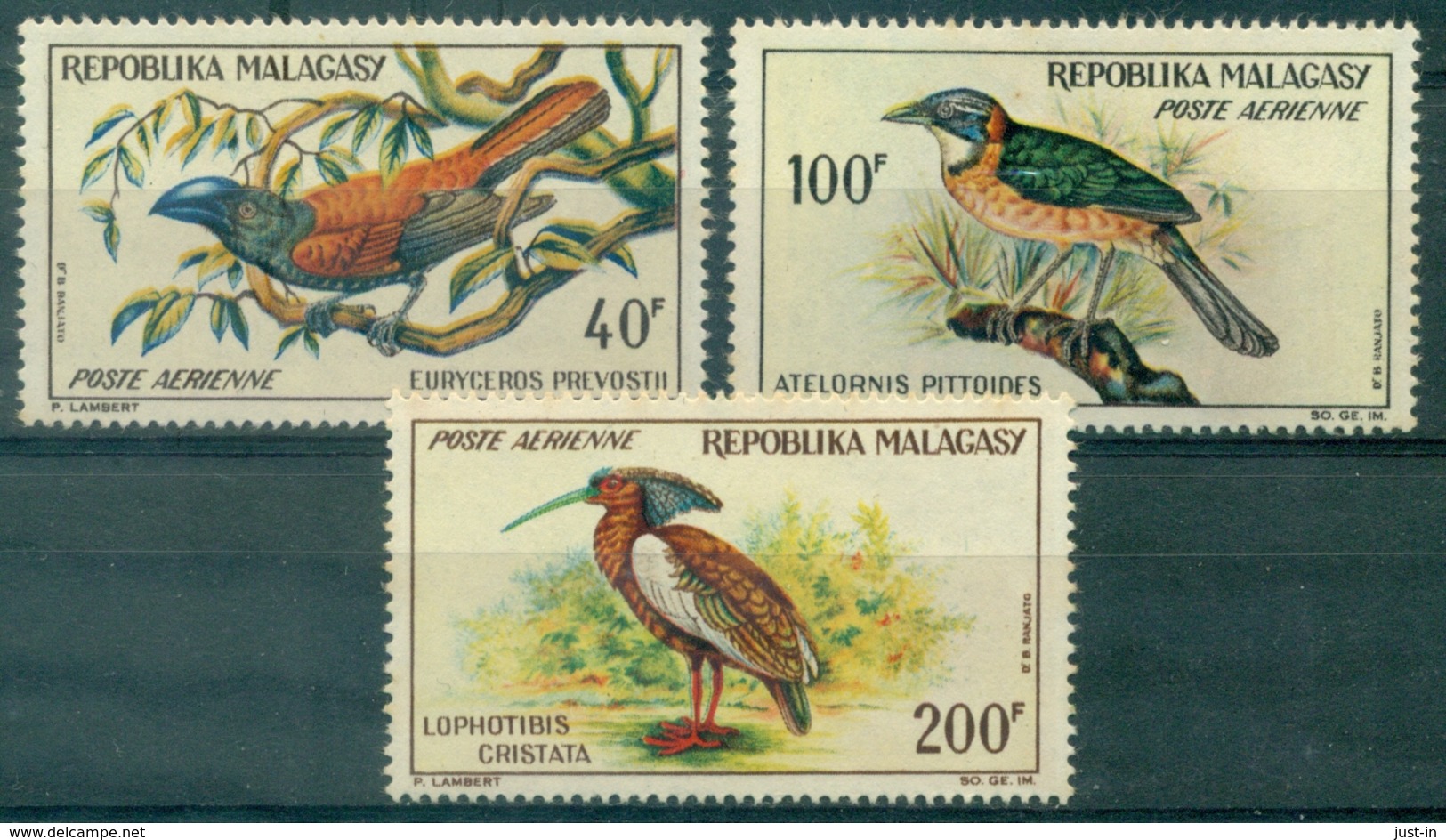 OISEAUX MADAGASCAR PA N° 89 / 91 Nxx Tb Cote 15.50 € - Other & Unclassified