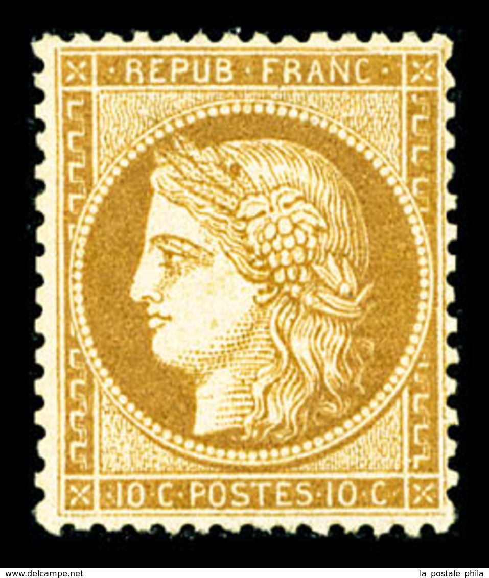 * N°36, Siège De Paris, 10c Bistre-jaune, TB (certificat)  Qualité: *  Cote: 950 Euros - 1870 Belagerung Von Paris